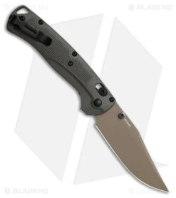 Benchmade Taggedout AXIS-Lock Knife Deep Olive Grivory (3.5" Elmax) 15536TN-02 5 Benchmade Taggedout AXIS-Lock Knife Deep Olive Grivory (3.5" Elmax) 15536TN-02 -Knife Craft Store 15536TN 02 side large