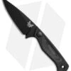 Benchmade Dacian Fixed Blade Knife Black Canvas Micarta (3.5" Cerakote) 203BK-02