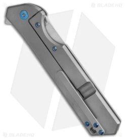 Olamic Rainmaker Dagger Knife Blasted Ti W/ Blue Holes (4.1" Satin M390) 5 Olamic Rainmaker Dagger Knife Blasted Ti W/ Blue Holes (4.1" Satin M390) -Knife Craft Store 41111148Olamic Rainmaker Dagger Knife Blasted Ti w Blue Holes Satin M390 BHQ 176715 kc side large