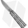 Benchmade 82 Laro Bali-Song MagnaCut Butterfly Knife Gray Titanium (3.6" SW)