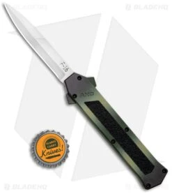 AKC F-16 D/A Bayonet OTF Automatic Knife OD Green Camo (3.4" Satin) -Knife Craft Store AKC F 16 DA Dagger OTF Auto OD Green Camo Satin BHQ 125319 jr bottlecap large