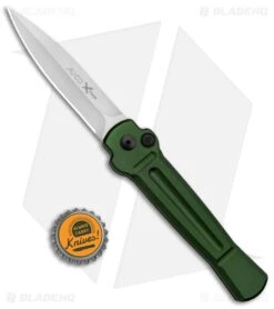 AKC X-treme Ace Automatic Knife Green (3.6" Satin) -Knife Craft Store AKC X treme Ace Auto Green SW BHQ 125448 jr bottlecap large