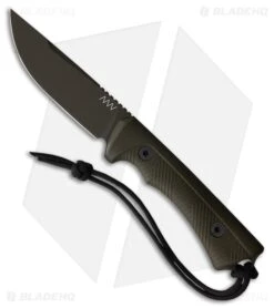 Acta Non Verba Knives P200 Fixed Blade Knife Olive Polymer (4.1" Olive)