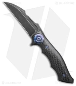 Alan Folts Onset #2 Liner Lock Knife Carbon Fiber & Timascus Accents (2.87" BW)