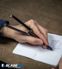 BaliYo By Spyderco Pen Butterfly Flipper (Black) -Knife Craft Store BaliYo by Spyderco Pen Butterfly Flipper Black BHQ 4501 kp in hand lifestyle web large