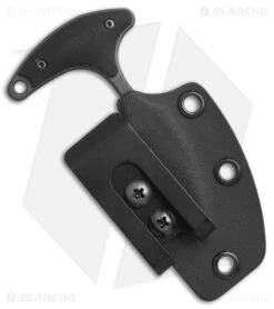 Bastinelli Creations L'Innocent Push Dagger Knife Black G-10 (1.75" Black PVD) -Knife Craft Store Bastinelli Creations Linnocent black G10 black PVD BHQ 72579 er sheath large