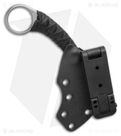 Bastinelli PiKa Picoeur Karambit Fixed Blade Knife Wrapped W/ Menuki (1" SW) -Knife Craft Store Bastinelli Creations PiKa Karambit SW Menuki BHQ 115143 LS Sheath large