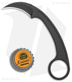 Bastinelli PiKa Picoeur Karambit Fixed Blade Neck Knife (1" Black) -Knife Craft Store Bastinelli PiKa Picoeur karambit neck knife black BHQ 72392 er bottlecap large