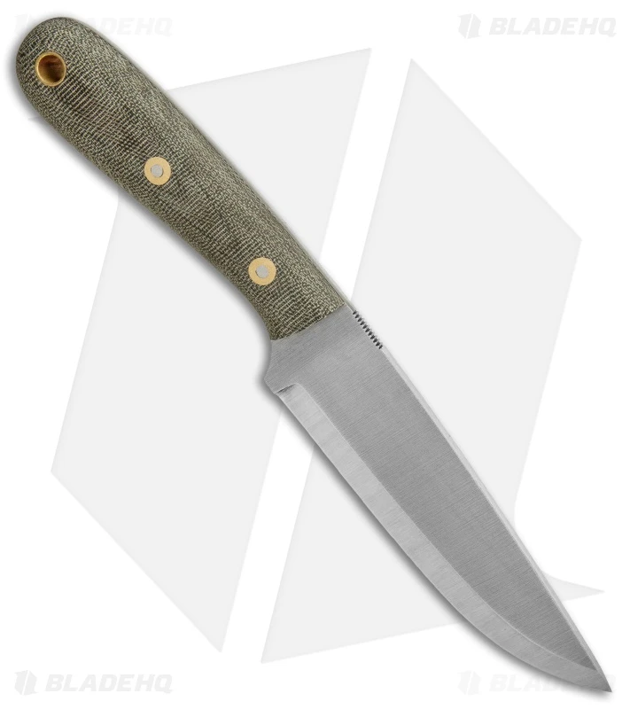 Battle Horse Knives Highlander Knife OD Green Micarta (5.5" Satin Scandi) BHK 2 Battle Horse Knives Highlander Knife OD Green Micarta (5.5" Satin Scandi) BHK - Image 2