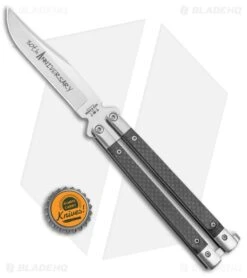 Bear & Son 30th Anniversary Butterfly Knife Carbon Fiber (5" Satin) CF17-S35 -Knife Craft Store Bear and Son 30th Anniversary Butterfly CF 17 CF Satin BHQ 121781 jr bottlecap large