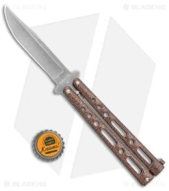 Bear & Son Butterfly Carbon Steel Knife Copper Vein (5" Stonewash) -Knife Craft Store Bear and Son Butterfly Copper Vein SW BHQ 135528 jr bottlecap large