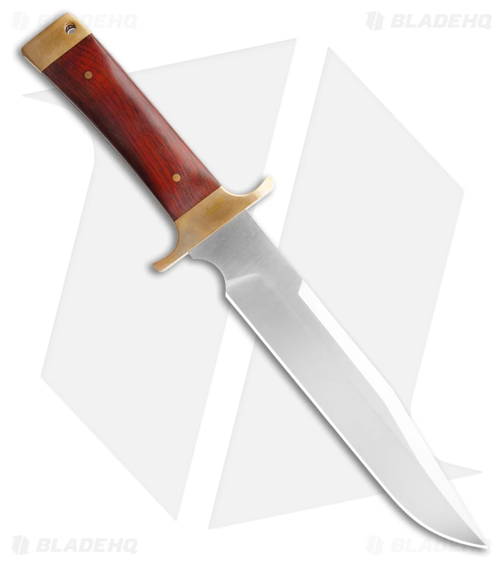 Bear And Son Freedom Fighting Bowie D2Fixed Blade Cocobolo Wood (9" Satin) 2 Bear And Son Freedom Fighting Bowie D2Fixed Blade Cocobolo Wood (9" Satin) - Image 2