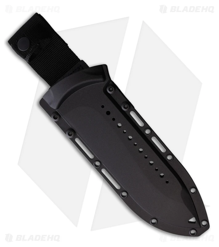 Begg Knives Bolo Sawback Fixed Blade Knife Textured Black Polymer (8" Satin) 2 Begg Knives Bolo Sawback Fixed Blade Knife Textured Black Polymer (8" Satin) - Image 2