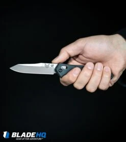 Benchmade 940 Osborne AXIS Lock Knife Black G-10 (3.4" Satin) 940-2 12 Benchmade 940 Osborne AXIS Lock Knife Black G-10 (3.4" Satin) 940-2 -Knife Craft Store Benchmade 940 2 Osborne AXIS Lock Knife Black G 10 Satin 940 2 BHQ 36208 in hand web large