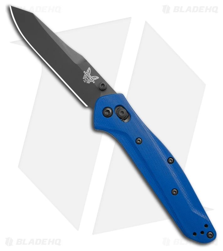 Benchmade 940 Osborne Zero Forks AXIS Lock Knife Blue G-10 (3.4" Black) 1 Benchmade 940 Osborne Zero Forks AXIS Lock Knife Blue G-10 (3.4" Black)
