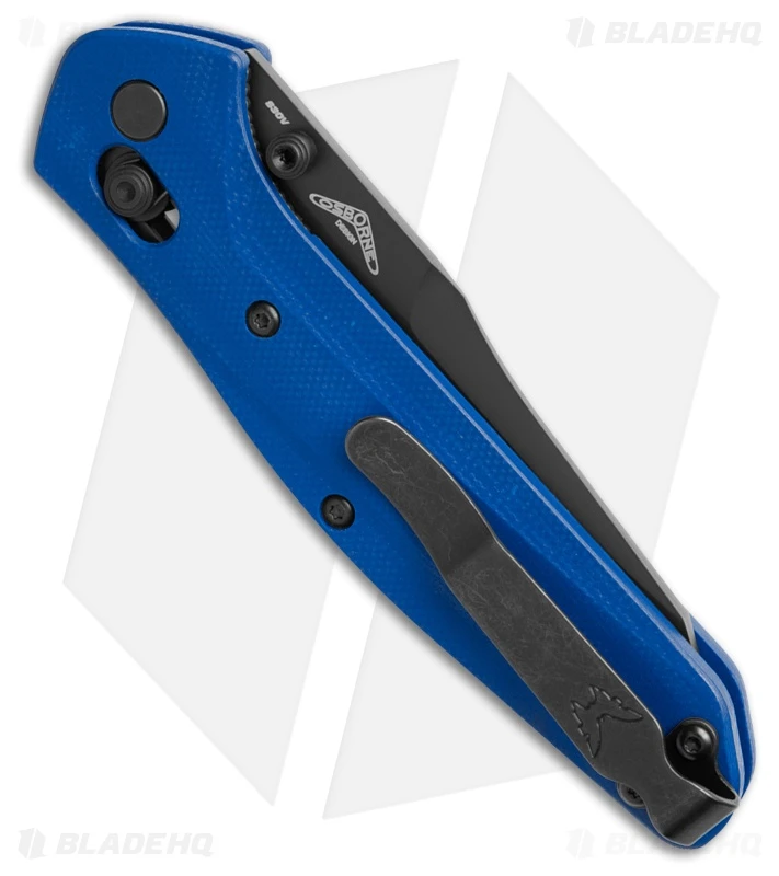 Benchmade 940 Osborne Zero Forks AXIS Lock Knife Blue G-10 (3.4" Black) 3 Benchmade 940 Osborne Zero Forks AXIS Lock Knife Blue G-10 (3.4" Black) - Image 3