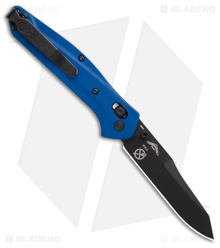 Benchmade 940 Osborne Zero Forks AXIS Lock Knife Blue G-10 (3.4" Black) 4 Benchmade 940 Osborne Zero Forks AXIS Lock Knife Blue G-10 (3.4" Black) - Image 4