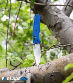Benchmade Bugout AXIS Lock Knife Blue (3.24" Satin) 535 -Knife Craft Store Benchmade Bugout AXIS Lock Knife Blue Satin 535 BHQ 74149 kp tree web large