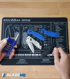 Benchmade Griptilian AXIS Lock Knife Black (3.45" Satin) 551-S30V 17 Benchmade Griptilian AXIS Lock Knife Black (3.45" Satin) 551-S30V -Knife Craft Store Benchmade Griptilian shop mat BHQ kp desk top web large