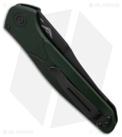 Benchmade Osborne 9400 Automatic Knife Green Aluminum (3.4" Black) -Knife Craft Store Benchmade Osborne 9400 AK Green Aluminum 3in Black BHQ 113245 td side large
