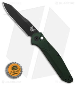 Benchmade Osborne 9400 Automatic Knife Green Aluminum (3.4" Black) -Knife Craft Store Benchmade Osborne 9400 AK Green Aluminum 3in Black BHQ 113245 td size large