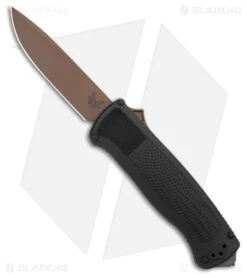Benchmade Shootout Drop Point D/A Automatic OTF Knife Black (3.5" FDE) 5371FE
