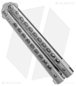 Biegler Bladeworks Custom Rockstyle Dagger Balisong Knife Ti (4.5" Satin) 6 Biegler Bladeworks Custom Rockstyle Dagger Balisong Knife Ti (4.5" Satin) -Knife Craft Store Biegler Bladeworks Double Edge Bali BHQ 86193 er spine large