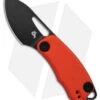 BlackFox Nix Liner Lock Knife Orange G-10 (2.25" Black) BF763OR