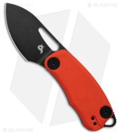 BlackFox Nix Liner Lock Knife Orange G-10 (2.25" Black) BF763OR