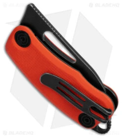 BlackFox Nix Liner Lock Knife Orange G-10 (2.25" Black) BF763OR -Knife Craft Store BlackFox Nix Liner Lock Knife Orange G10 2in Black BHQ 179956 td side large