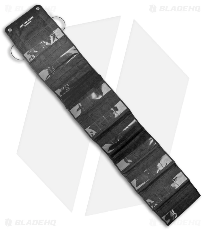 Blade HQ Jumbo Knife Roll Nylon Carry Case - Black W/Door Hooks 2 Blade HQ Jumbo Knife Roll Nylon Carry Case - Black W/Door Hooks - Image 2