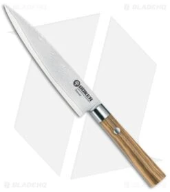 Boker Damascus Olive 3-Piece Kitchen Knife Set Olive Wood -Knife Craft Store Boker Damascus Olive Utility Olive Wood Damascus BHQ 111157 jr large