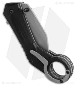 Boker Magnum Veloc Hawkbill Flipper Karambit Knife Black G-10 (2.6" Satin) -Knife Craft Store Boker Magnum Veloc Hawkbill Flipper Karambit Knife Black G 10 2in Satin BHQ 193758 td side large