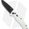 Boker Strike Drop Point Automatic Knife Imperial White (3.25" D2 Black)