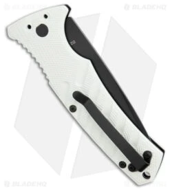 Boker Strike Drop Point Automatic Knife Imperial White (3.25" D2 Black) -Knife Craft Store Boker Strike Automatic Knife Imperial White D2 Black BHQ 195740 kr side large