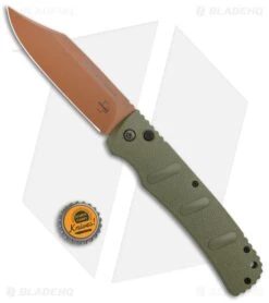 Boker XXL Kalashn Desert Warrior Bowie Auto Knife (4.75" Copper D2) -Knife Craft Store Boker XXL Kalashnikov Bowie Desert Warrior Auto BHQ 99624 jr bottlecap large