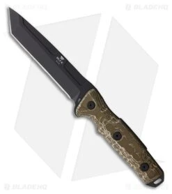 Buck Knives Buck Ground Combat Tanto Fixed Blade Knife OD Green Micarta (5.5" Black) BU893BO