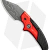 CIVIVI Typhoeus Fixed Blade Knife Red/Black Aluminum (2.3" Damascus) C21036-DS1