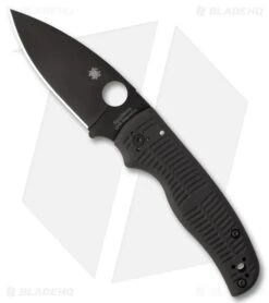 Spyderco Shaman Salt Compression Lock Knife Black G-10 (3.6" DLC) C229GMCBKP