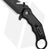 CIVIVI Amaroq Button Lock Knife Black Aluminum (2.1" Black Stonewash Nitro-V)