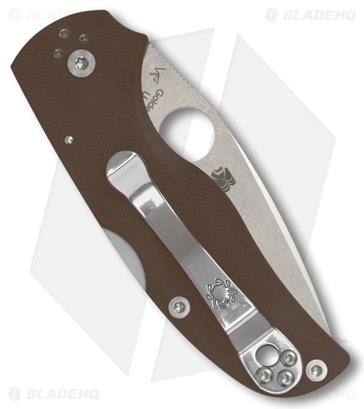 Spyderco Native 5 Lockback Knife Brown G-10 (3" Satin CPM 15V) C41GPBN15V5 2 Spyderco Native 5 Lockback Knife Brown G-10 (3" Satin CPM 15V) C41GPBN15V5 - Image 2