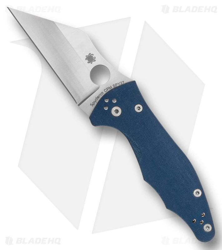 Spyderco Yojimbo 2 Compression Lock Knife Blue Peel-Ply G-10 (3.2" Satin SPY27) 1 Spyderco Yojimbo 2 Compression Lock Knife Blue Peel-Ply G-10 (3.2" Satin SPY27)