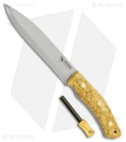 Casstrom No. 14 SFK Fixed Blade Knife With Fire Striker Curly Birch (5.5" Satin)