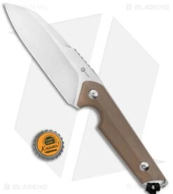 CIVIVI Kepler Fixed Blade Knife Tan G-10 W/Lanyard (4.5" Satin) -Knife Craft Store CIVIVI Kepler Fixed Blade Tan G 10 Satin C2109B BHQ 106992 jr bottlecap large