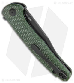 CIVIVI Mini Sandbar Liner Lock Knife Green Micarta (2.9" Black) C20011-3 -Knife Craft Store CIVIVI Mini Sandbar LL Knife Green Micarta Black BHQ 142903 jr side large
