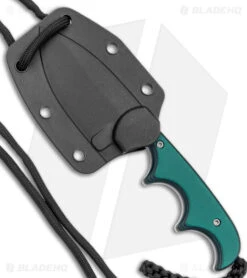 CRKT Folts Minimalist Spear Point Neck Knife Green Resin/Fiber (2.1" Stonewash) -Knife Craft Store CRKT Folts Minimalist SP Neck Knife Green Resin Fiber SW BHQ 145872 jr sheath large