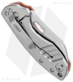 CRKT Pilar Frame Lock Knife Stainless Steel/Copper (2.4" Satin) 5311CU -Knife Craft Store CRKT Pilar FL SS Copper Satin 5311CU BHQ 103633 jr side 2 large