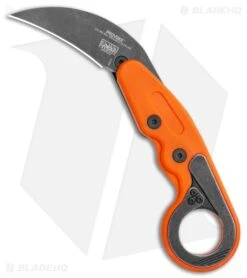 CRKT Provoke Orange Kinematic Morphing Karambit Folding Knife (2.4" Black) 4041O