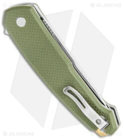 CRKT Vox Tueto Spring Assisted Flipper Knife OD Green G-10 (3.3" Satin) 5325 -Knife Craft Store CRKT Tueto SA Filpper OD Green G 10 Satin 5325 BHQ 119344 jr side large