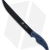Camillus Cuda Professional Fillet Fixed Blade Knife Blue Micarta (10" Black)